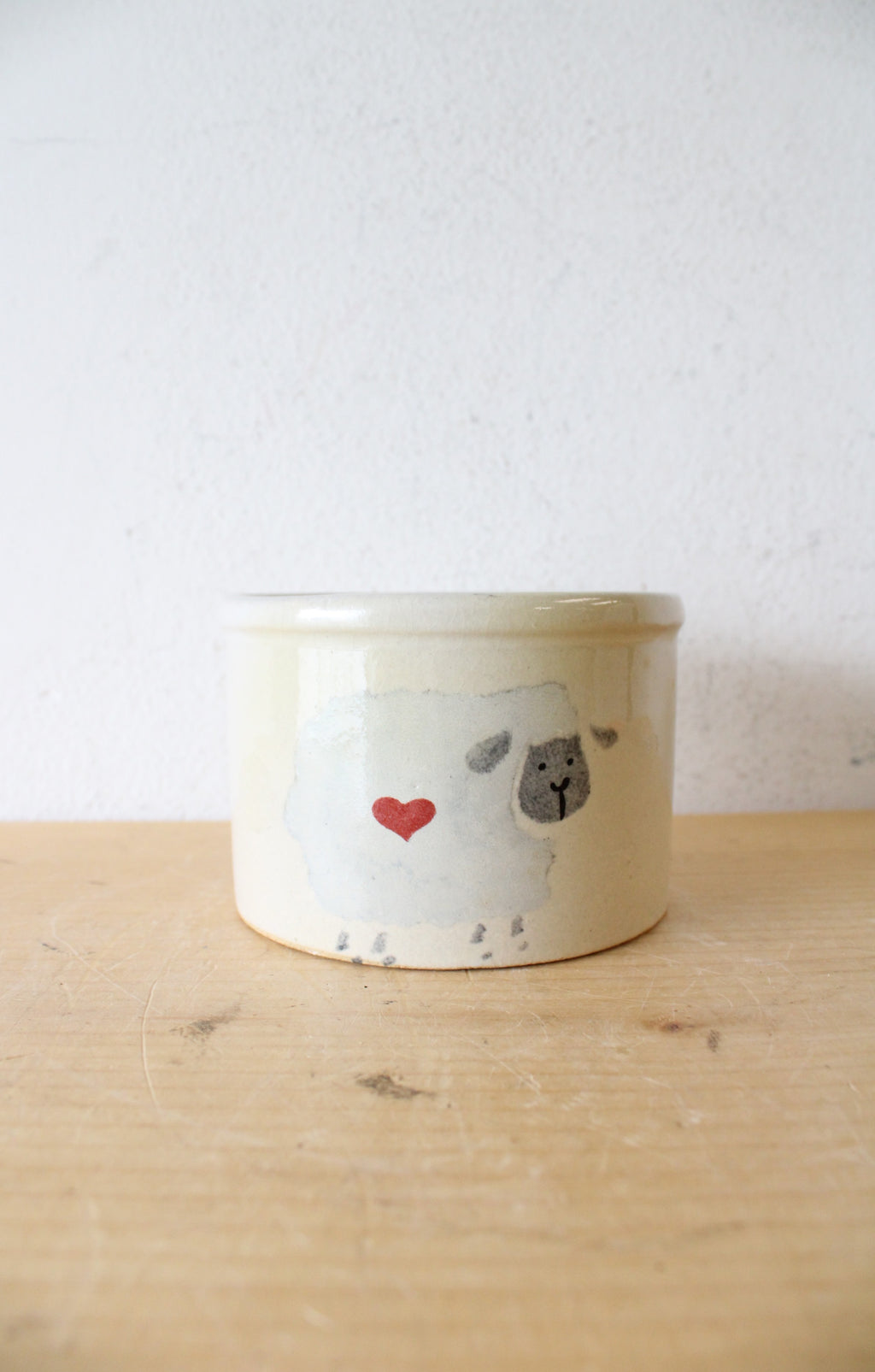 Robinson #21 1 Pint Low Jar Sheep Heart Crock