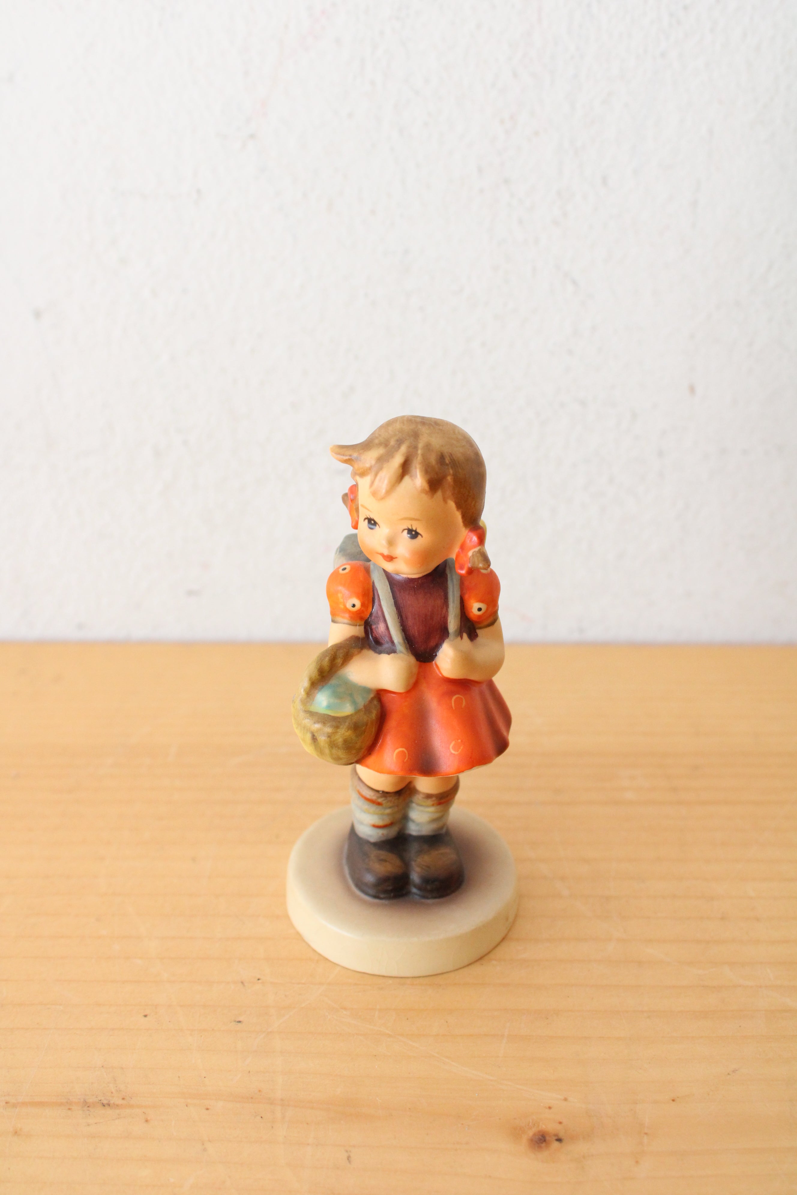 Goebel "School Girl With Backpack" Ceramic Figurine