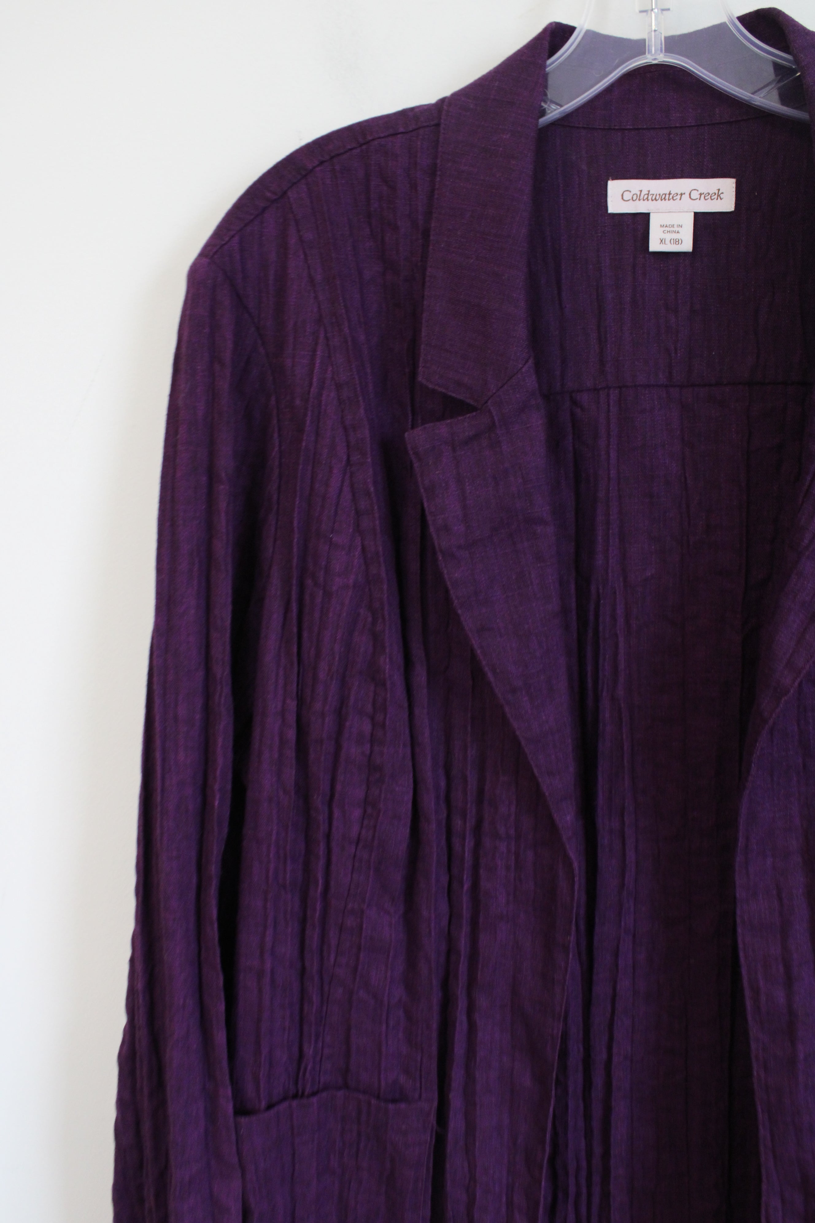 Coldwater Creek Purple Lightweight Cardigan | XL (18)