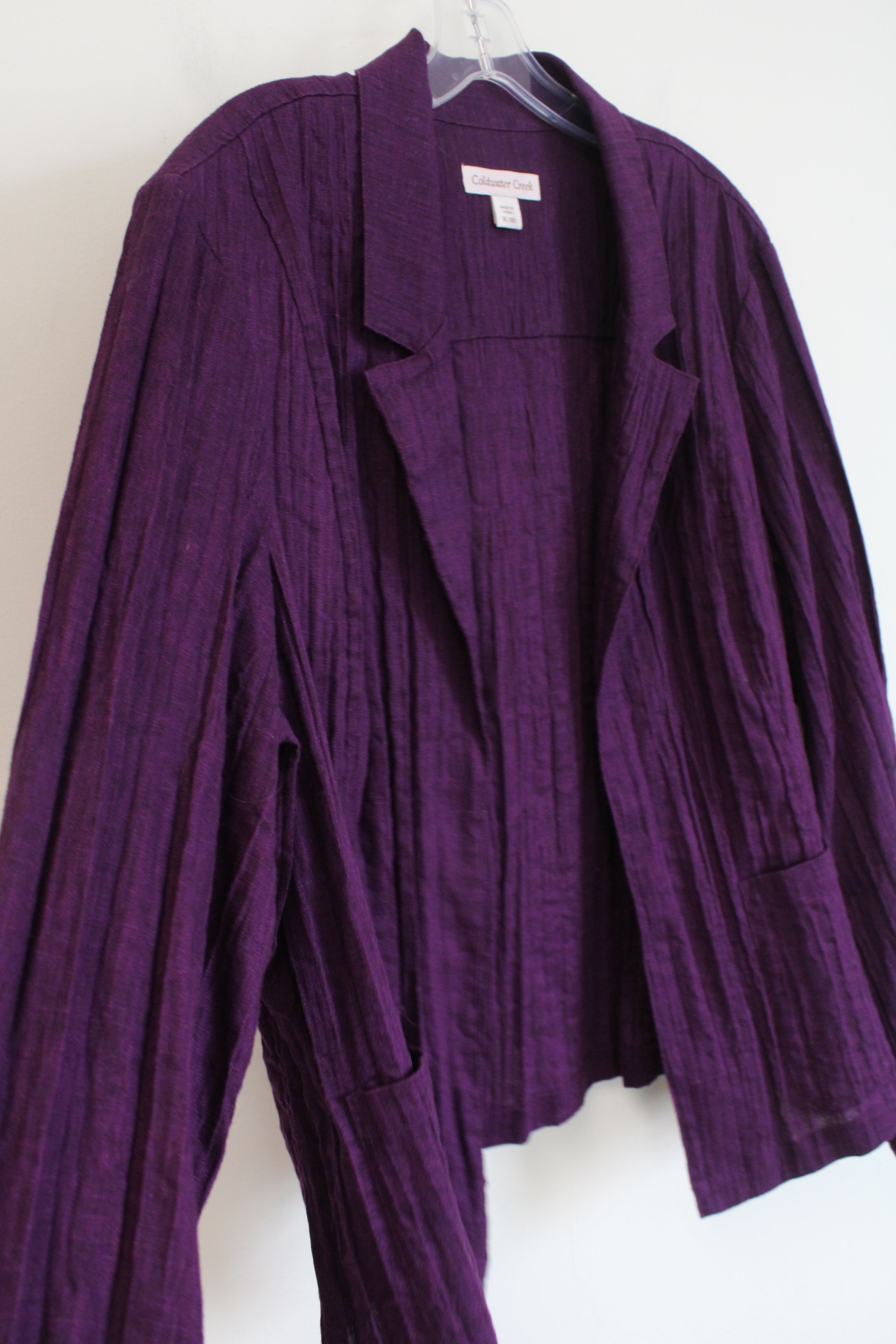 Coldwater Creek Purple Lightweight Cardigan | XL (18)