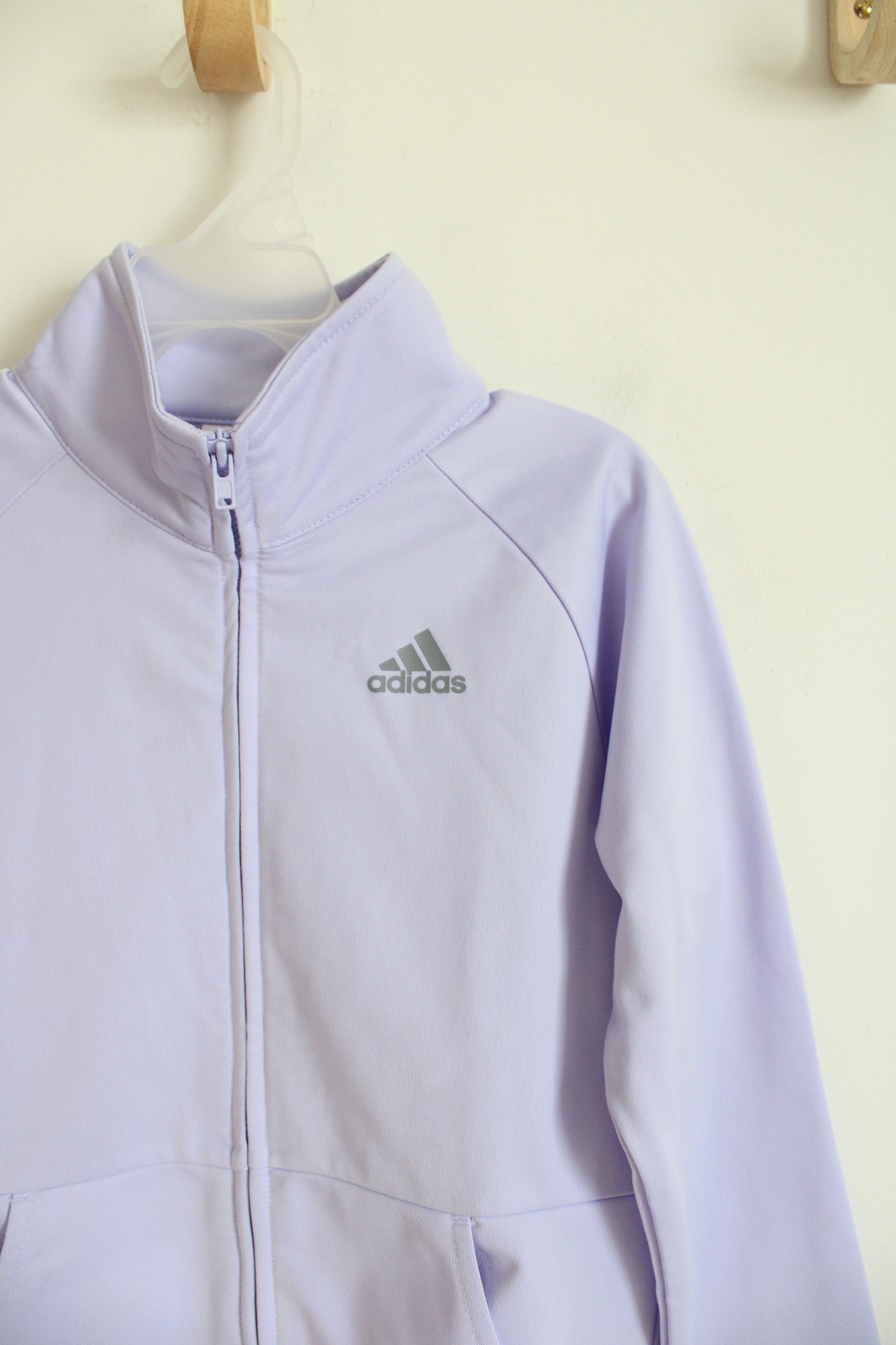 Adidas Lavender Full Zip Jacket | Youth 6