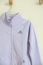 Adidas Lavender Full Zip Jacket | Youth 6