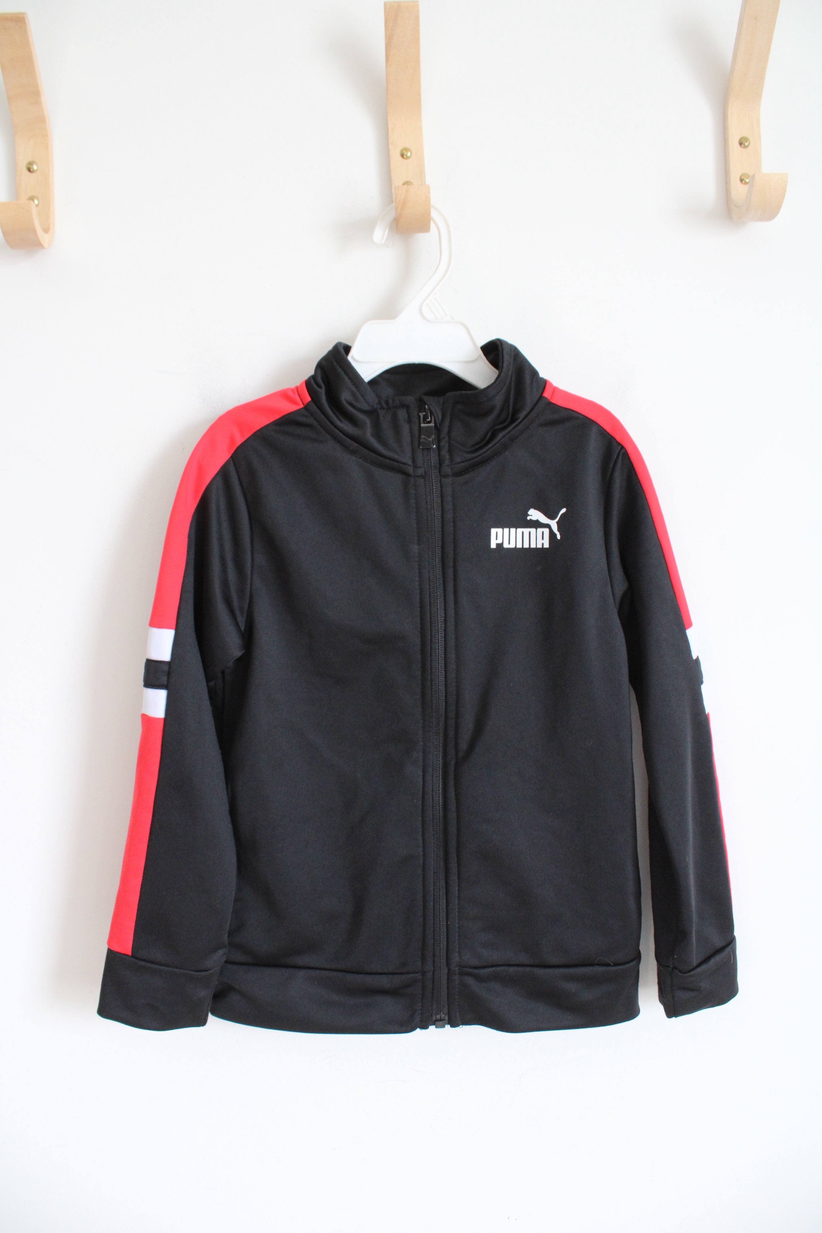 Puma Black & Red Full Zip Jacket | Youth 5