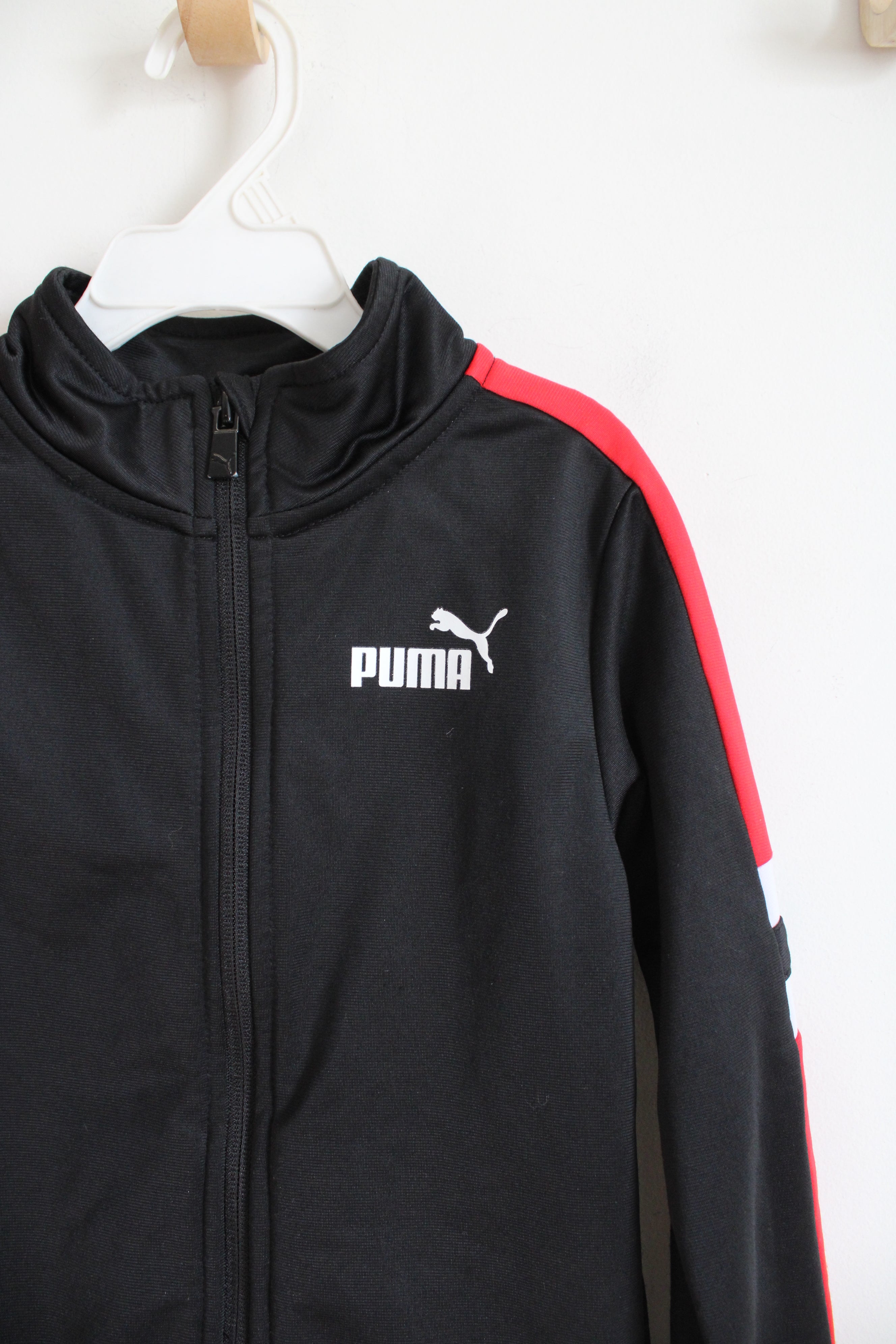 Puma Black & Red Full Zip Jacket | Youth 5