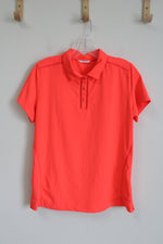 Lady Hagen Neon Orange Polo Shirt | L