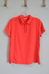 Lady Hagen Neon Orange Polo Shirt | L