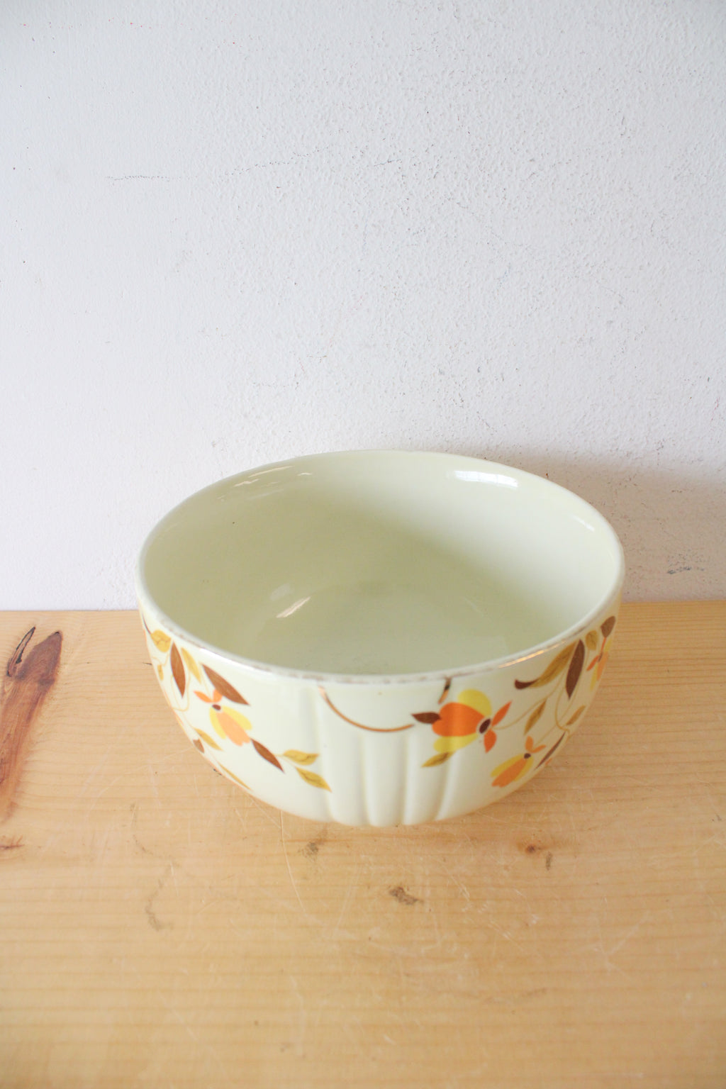 Hall's Superior Fall Colored Floral Medium Bowl