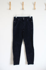 Well Worn Navy Velour Pants | 4/27