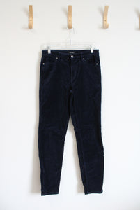 Well Worn Navy Velour Pants | 4/27