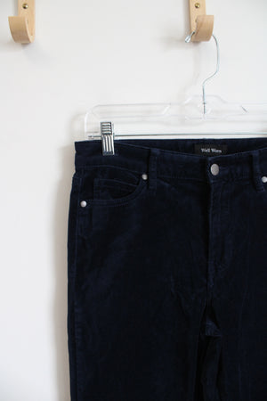 Well Worn Navy Velour Pants | 4/27