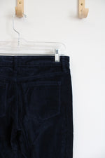 Well Worn Navy Velour Pants | 4/27