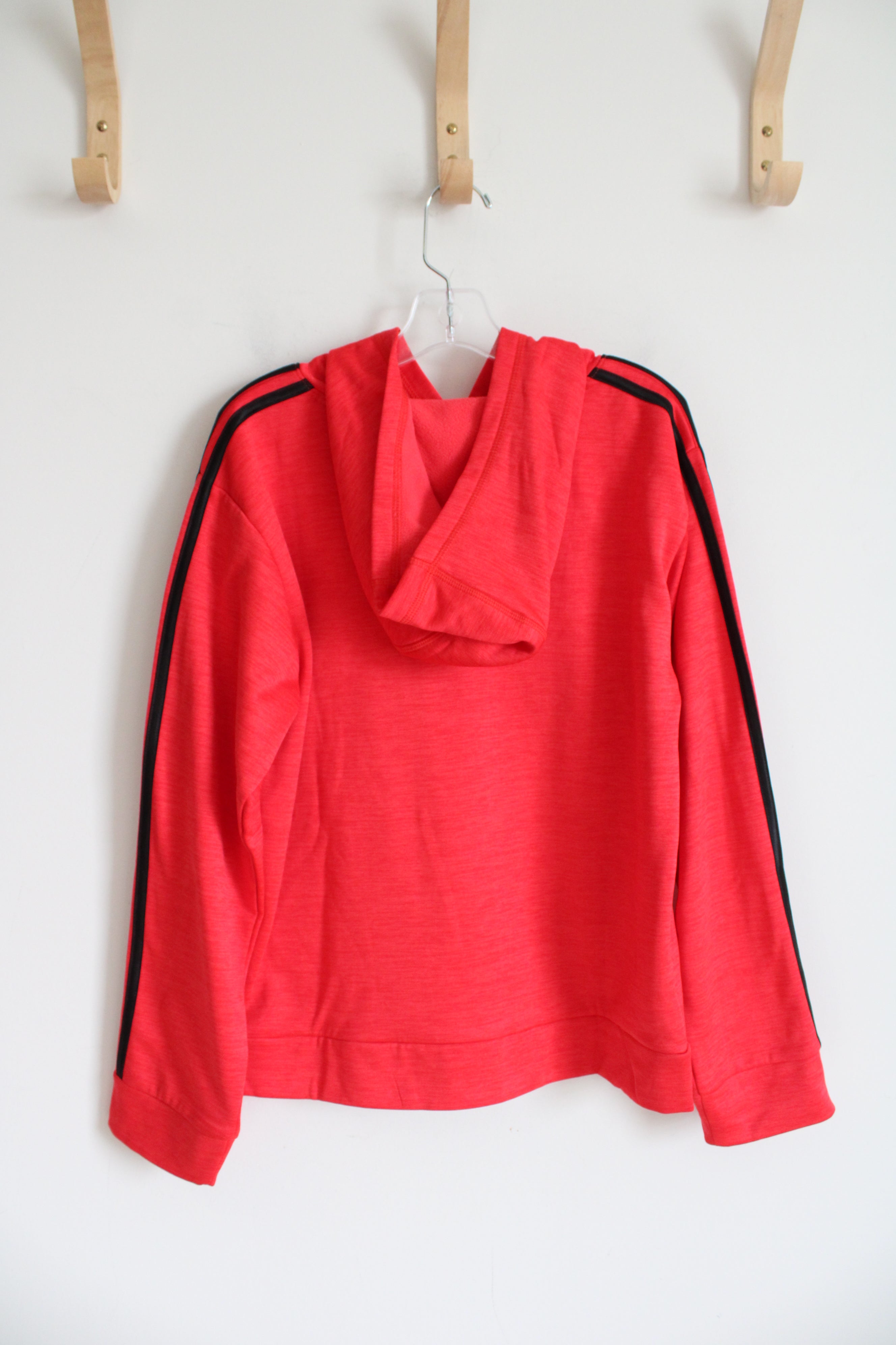 Adidas Red & Black Hoodie | Youth MED (10/12)