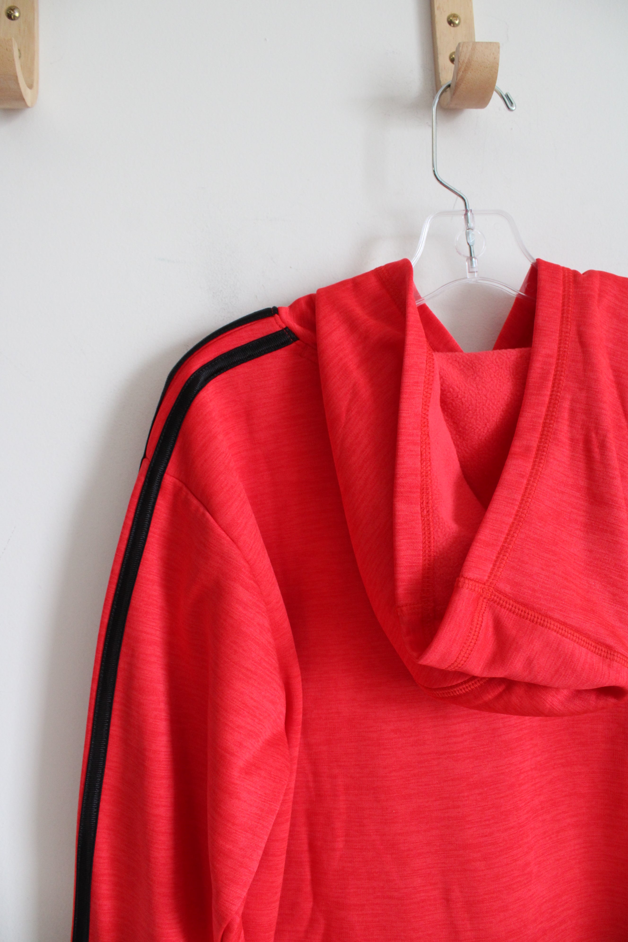 Adidas Red & Black Hoodie | Youth MED (10/12)