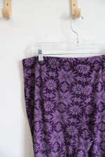 Gilligan & O'Malley Purple Snowflake Soft Pajama Pants | L