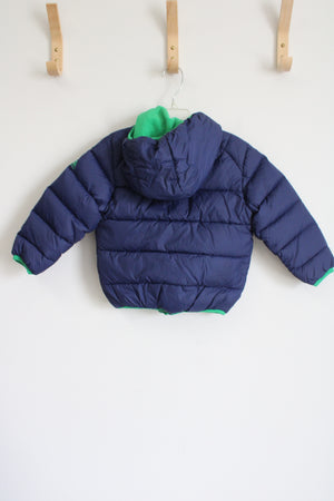 Snozu Blue & Green Winter Coat | 3T