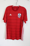 Adidas Iron Valley United Red Striped #9 Jersey Shirt | L