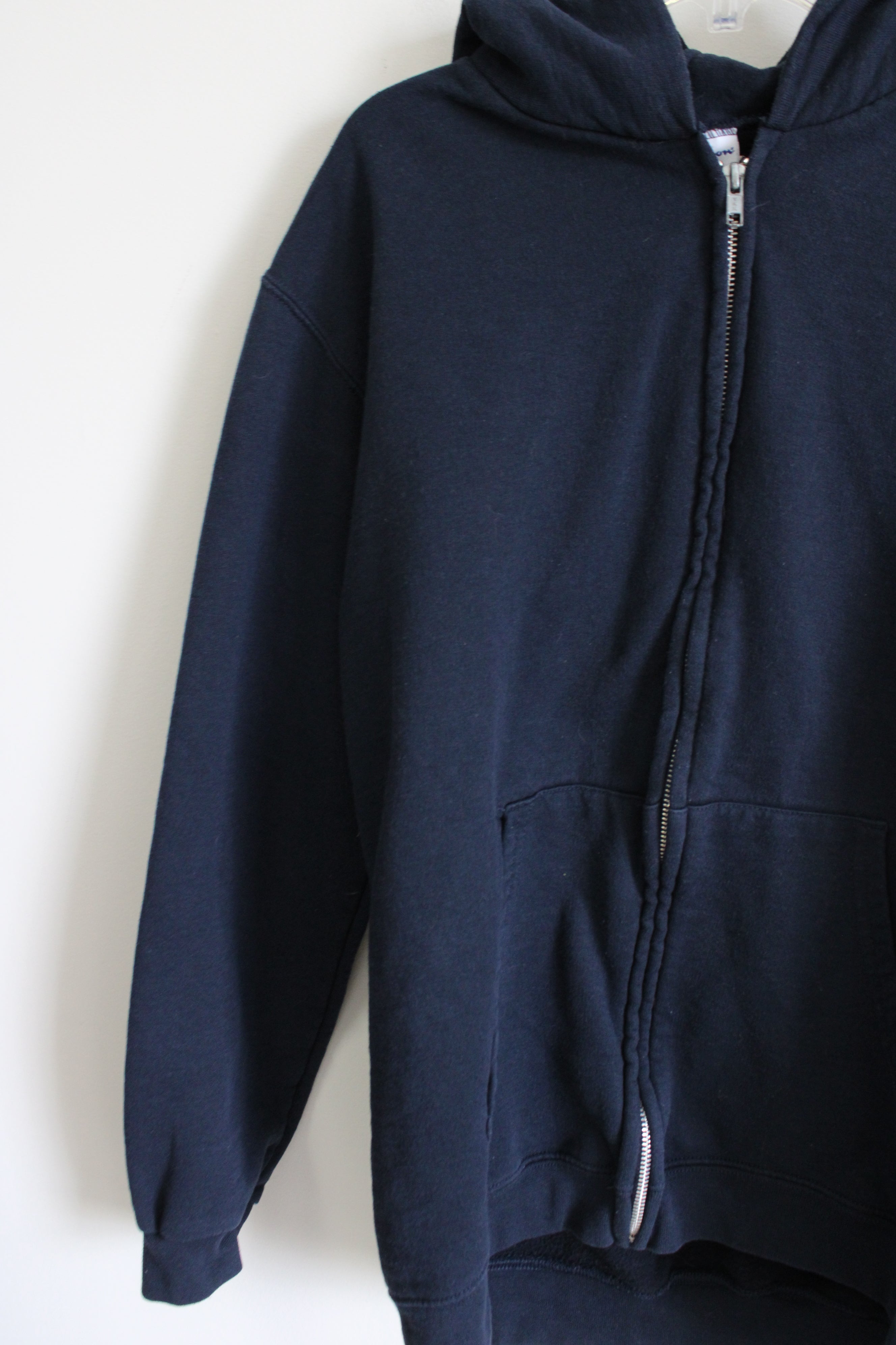 Champion Navy Zip Up Hoodie | Youth XL (18/20)