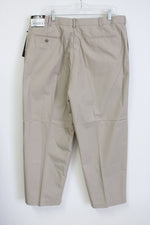 NEW Cross & Winsor Stretch Comfort Waistband Tan Khaki Pants | 40X29