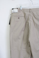 NEW Cross & Winsor Stretch Comfort Waistband Tan Khaki Pants | 40X29