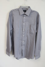 Arrow Regular Fit Stretch Gray Button Down Shirt | L