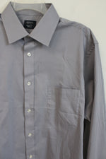 Arrow Regular Fit Stretch Gray Button Down Shirt | L