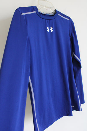 Under Armour Blue Fitted Long Sleeved Shirt | Youth XL (18/20)