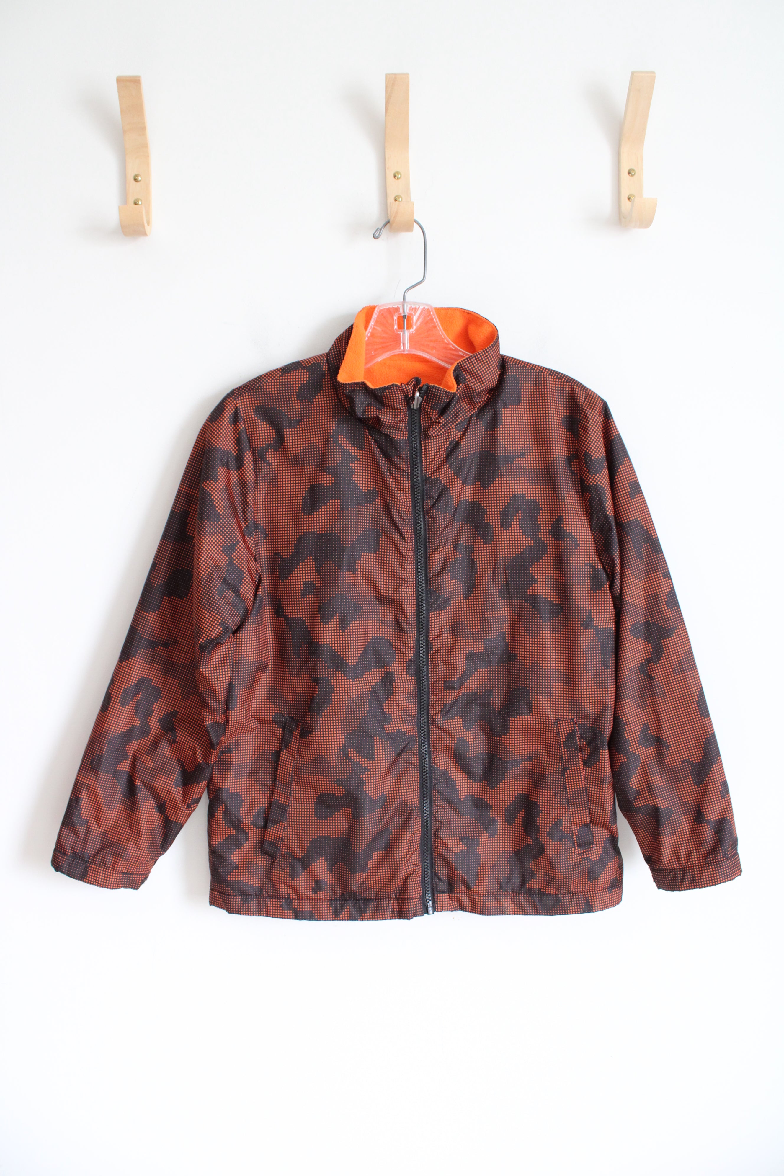 Swiss Tech Orange & Black Fleece Lined Jacket | Youth 10/12 (L)