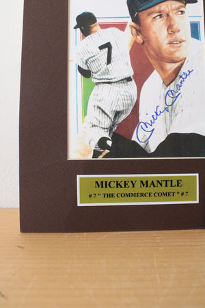 Nicholas R. Burczyk Verified Mickey Mantle & Sandy Koufax Autographed Pictures