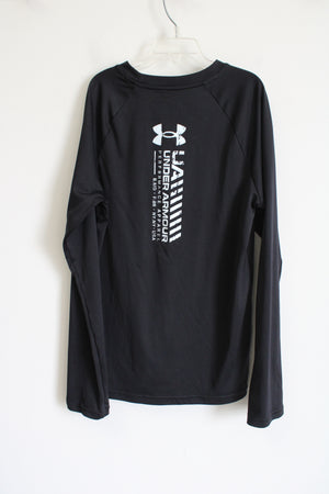 Under Armour Loose Fit Black Long Sleeved Shirt | Youth L (14/16)