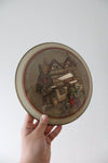Vintage Peter Watson's Studio Handmade Street Scene Convex Glass Framed Print