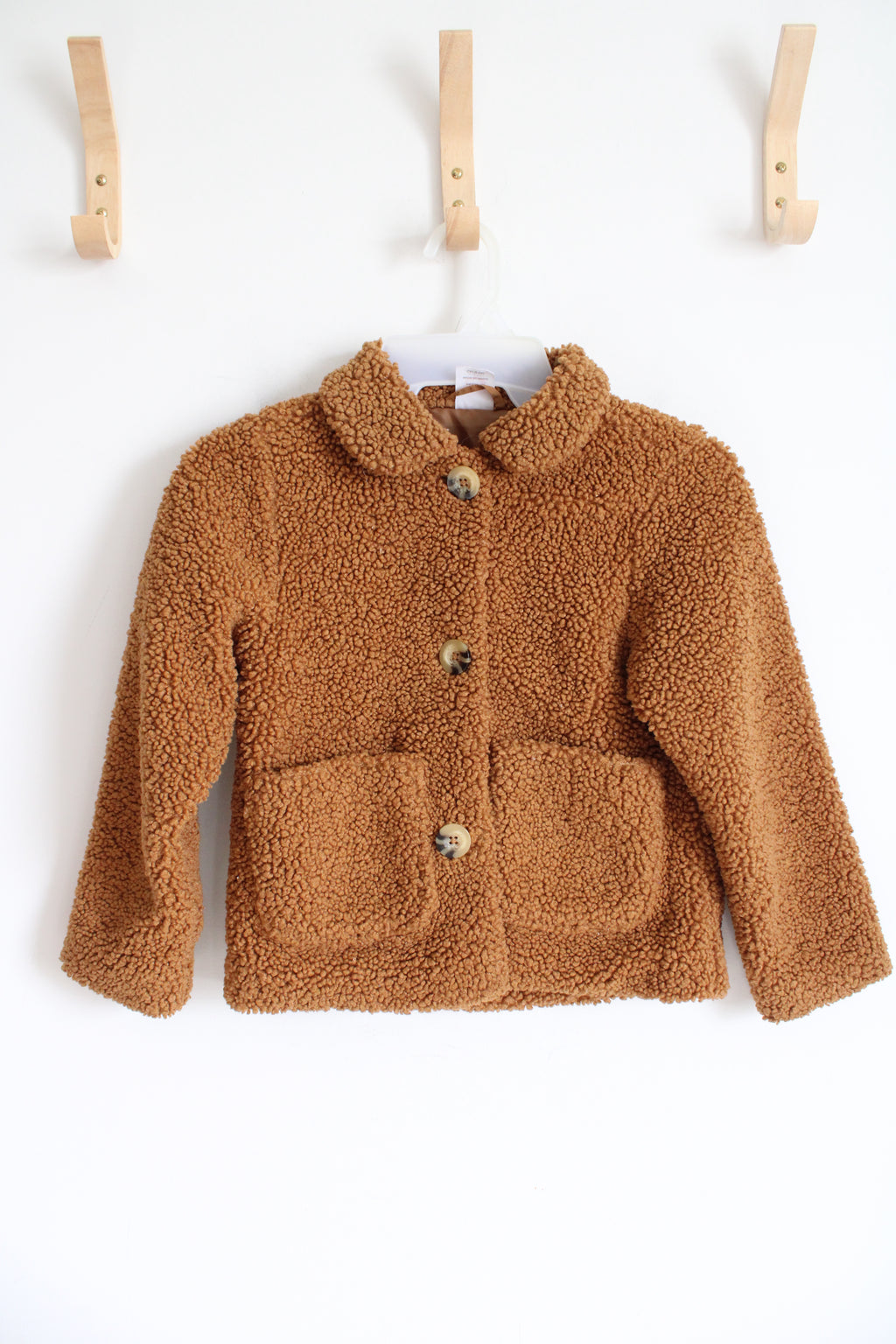 Wonder Nation Brown Fuzzy Jacket | Youth S (6)