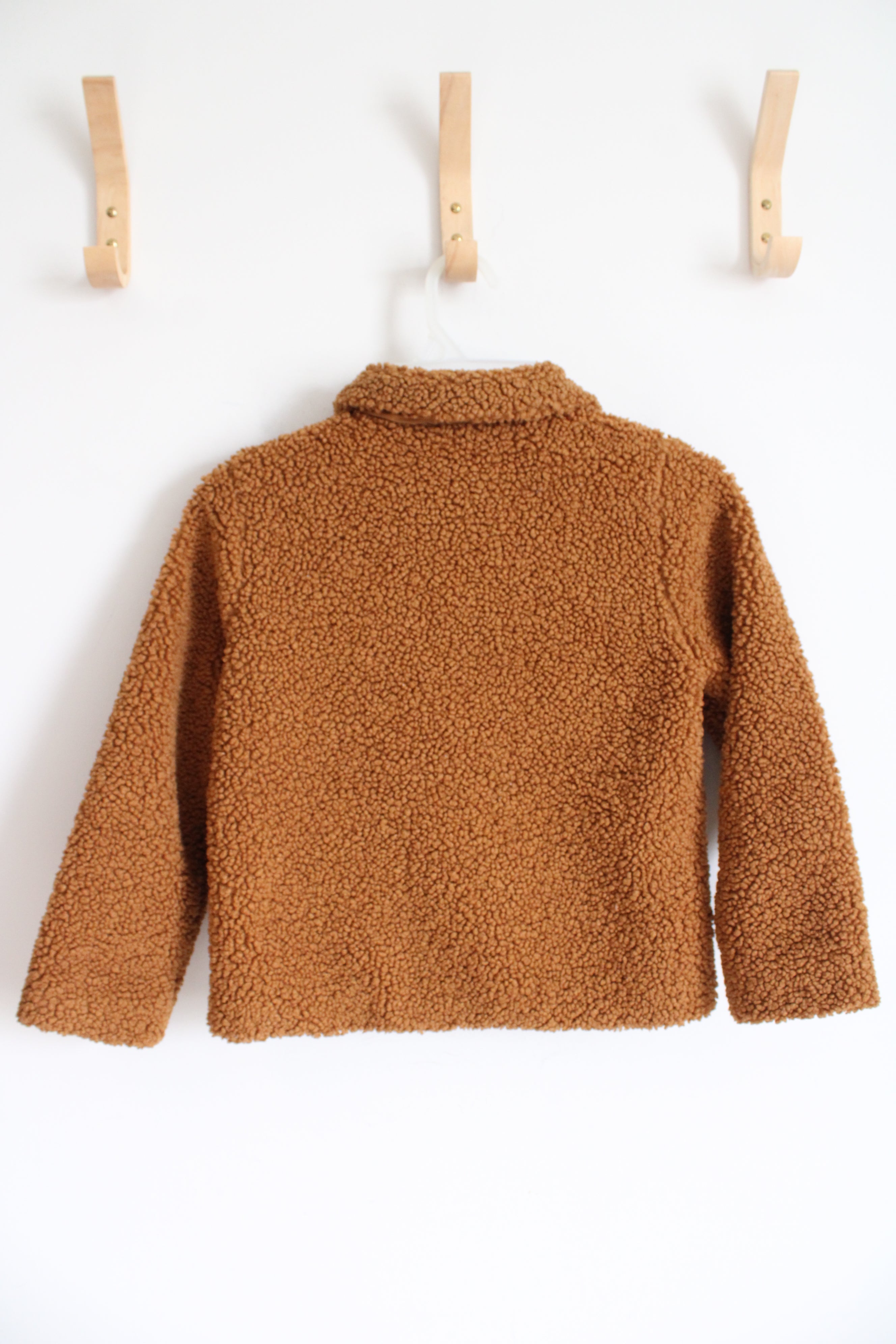 Wonder Nation Brown Fuzzy Jacket | Youth S (6)