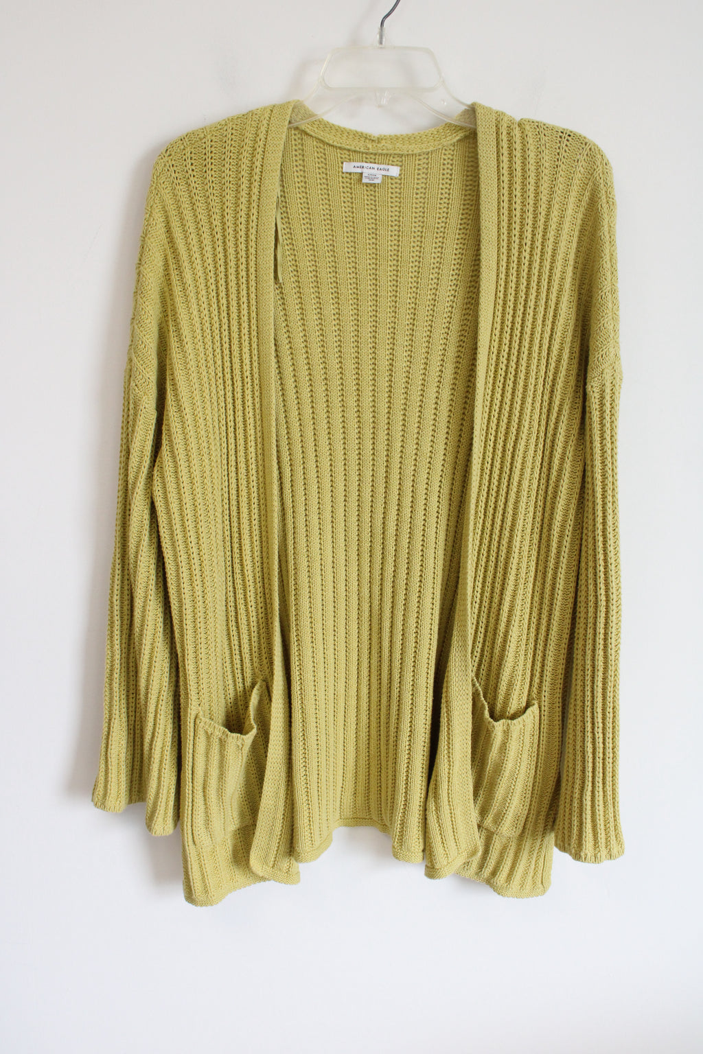 American Eagle Chartreuse Cardigan Sweater | S Petite
