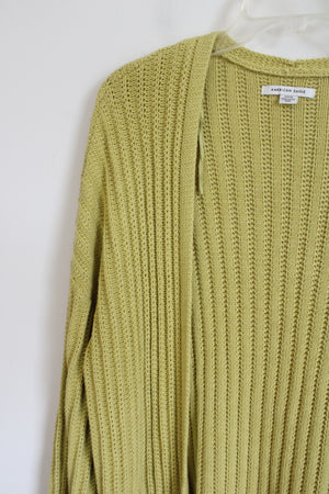 American Eagle Chartreuse Cardigan Sweater | S Petite