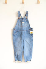 NEW OshKosh Floral Cuffed Denim Overalls | 4T