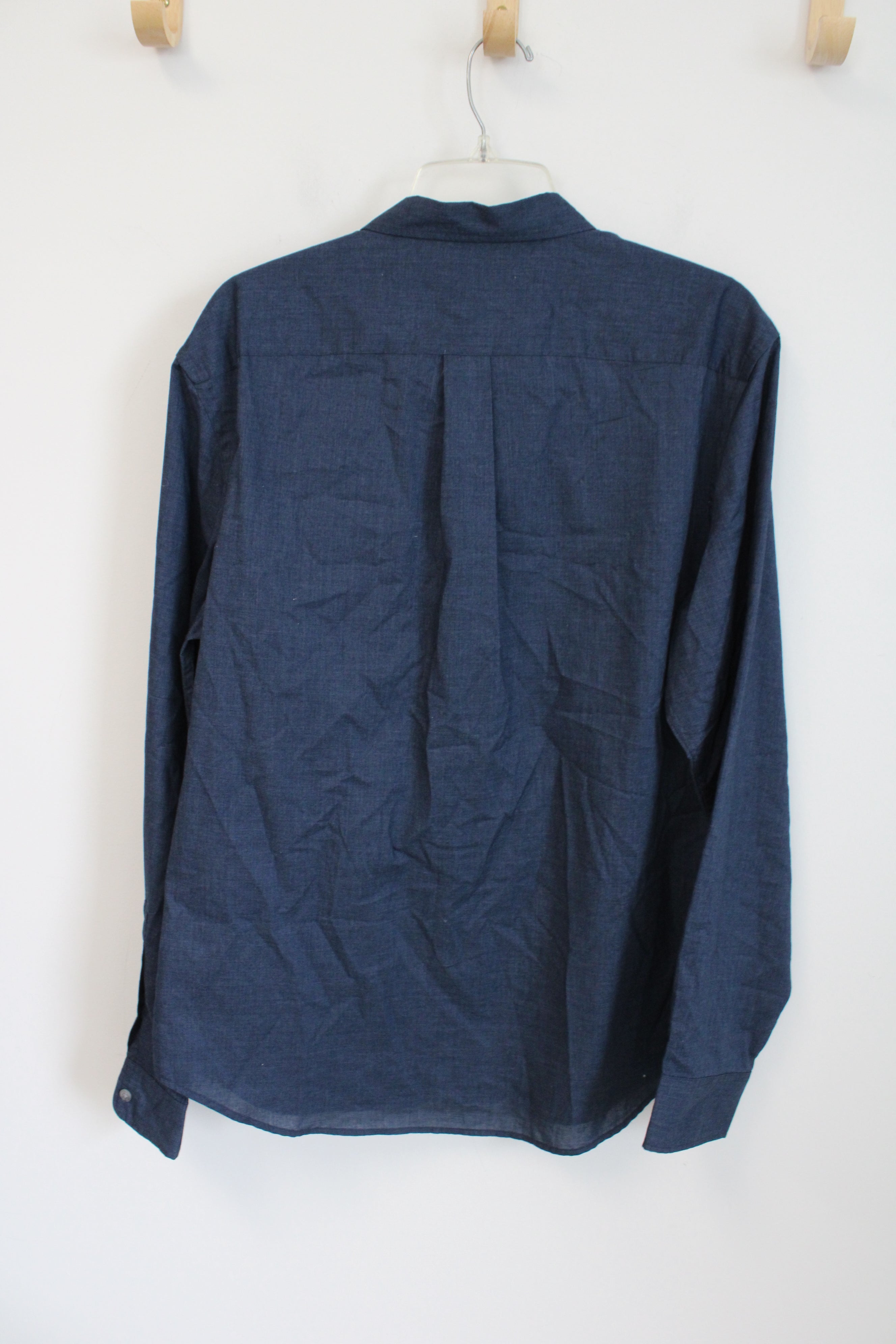 Old Navy Slim Fit Blue Button Down Shirt | L