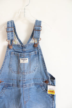 NEW OshKosh Floral Cuffed Denim Overalls | 4T