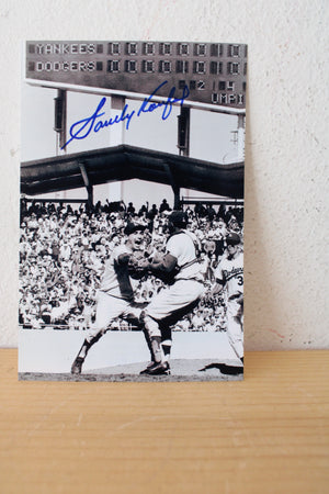 Nicholas R. Burczyk Verified Mickey Mantle & Sandy Koufax Autographed Pictures