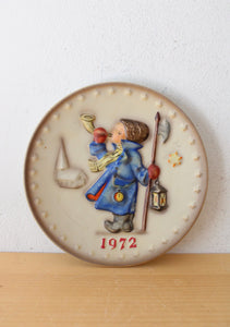 Goebel M.J. Hummel 1972 Boy With Horn 2nd Annual Decorative Plate