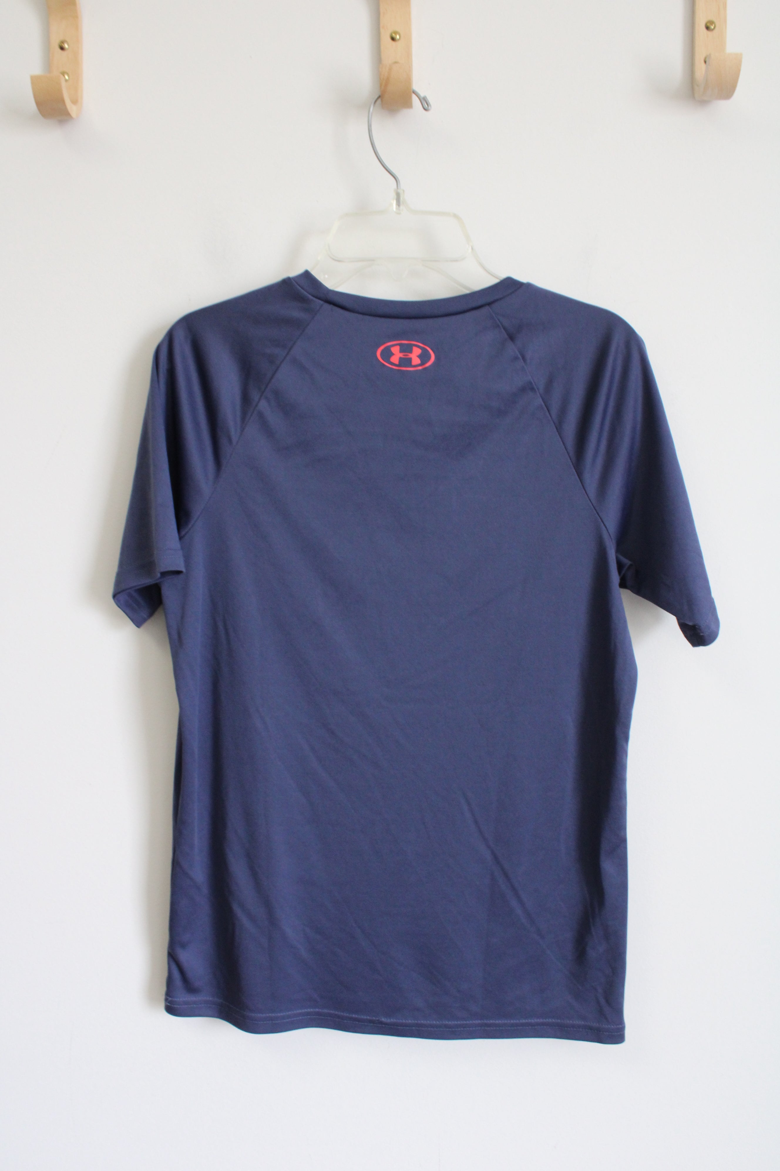 Under Armour Gray Blue Logo Shirt | Youth L (14/16)