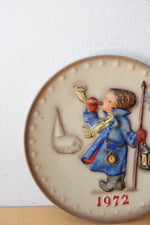 Goebel M.J. Hummel 1972 Boy With Horn 2nd Annual Decorative Plate