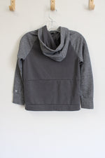 All In Motion Gray Fleece Lined Zip Up Hoodie | Youth M (10/12)