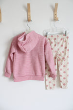 Disney Junior Minnie Pink Hoodie & Polka Dot Legging Set | 4T