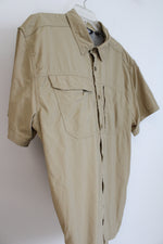 Eastern Mountain Sports Tan Button Down Shirt | XL