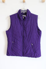 Studio Work Purple Vest | M Petite