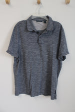 Perry Ellis Gray Polo Cotton Shirt | XL