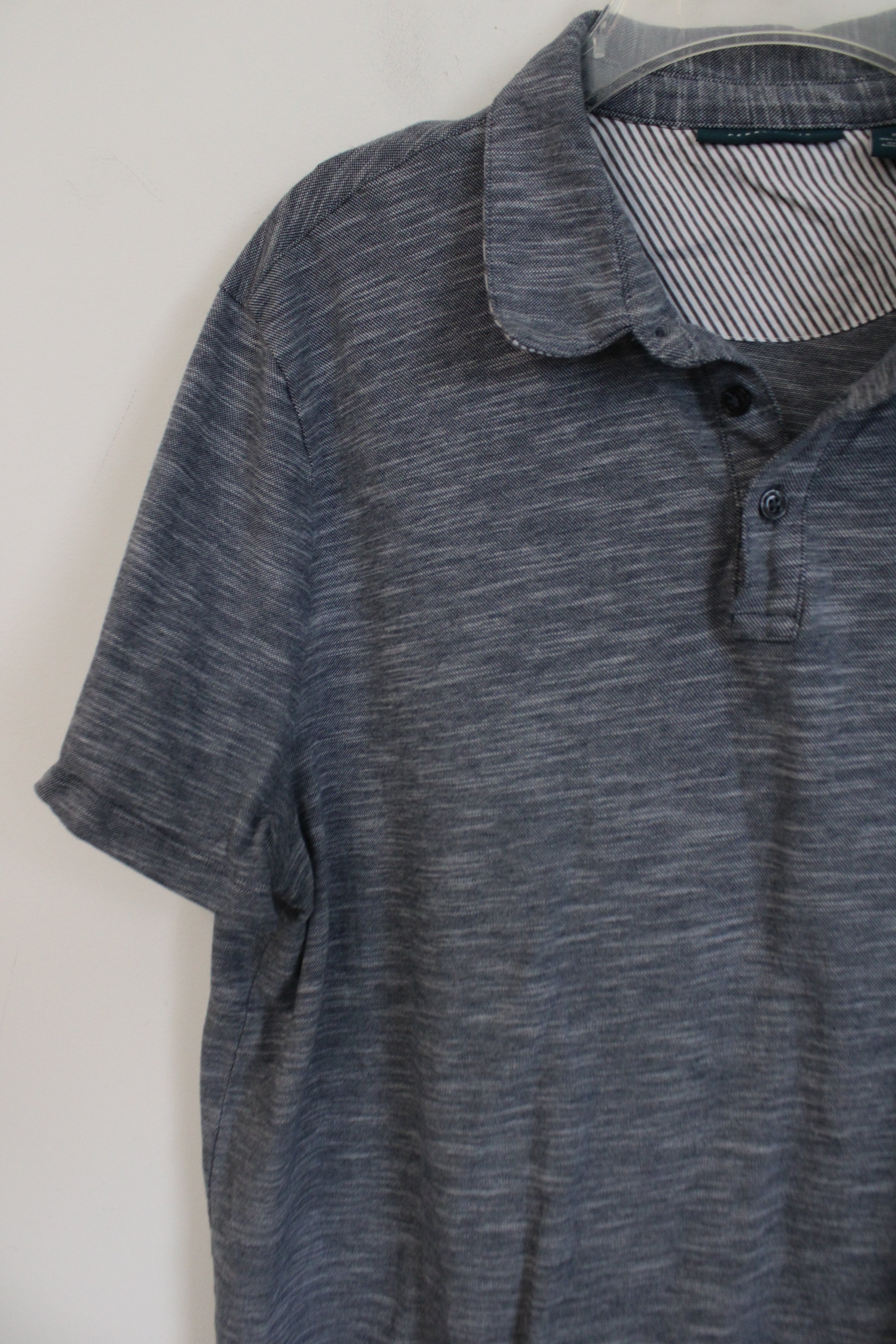 Perry Ellis Gray Polo Cotton Shirt | XL