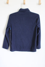Children's Place Blue Quarter Zip Fleece Pullover | Youth XXL (16)