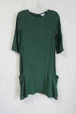 Garnet Hill Evergreen Pocket Tunic Dress | 04