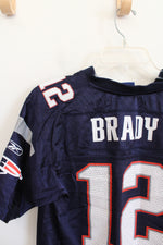 NFL Reebok New England Patriot #12 Brady Jersey | Youth L (14/16)